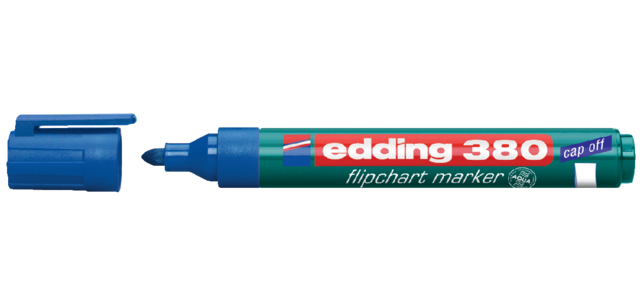 Viltstift edding 380 flipover rond 1.5-3mm blauw