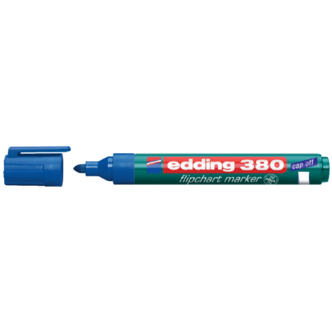 Viltstift edding 380 flipover rond 1.5-3mm blauw