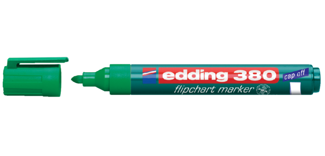 Edding 380 bullet tip whiteboard marker 1.5-3mm green