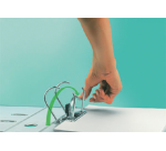 Classeur à levier Leitz 1080 180° A4 80mm carton noir marbré