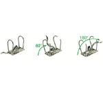 Classeur à levier Leitz 1080 180° A4 80mm carton noir marbré