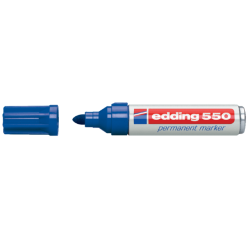 Marqueur edding 550 ogive 3-4mm bleu