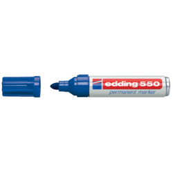 Marqueur edding 550 Pointe ogive 3-4mm bleu