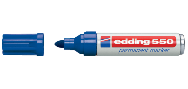 Viltstift edding 550 rond 3-4mm blauw