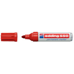 Marqueur edding 550 Pointe ogive 3-4mm rouge