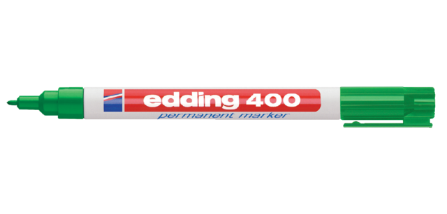 Marqueur edding 400 ogive 1mm vert