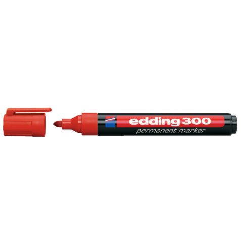 Viltstift edding 300 rond 1.5-3mm rood