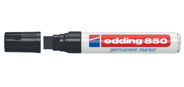 Viltstift edding 850 blok 5-16mm zwart