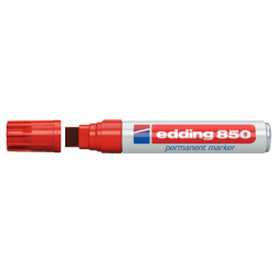 Marqueur edding 850 Pointe carrée 5-16mm rouge