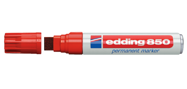 Viltstift edding 850 blok 5-16mm rood