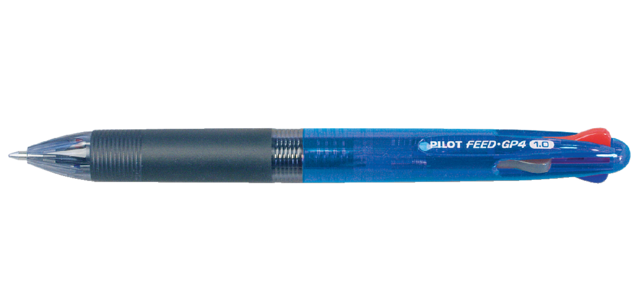 Balpen PILOT Begreen 4kleuren Feed GP4 medium blauw