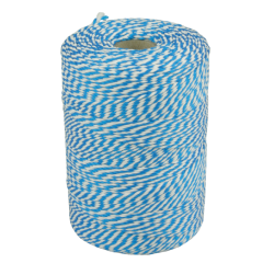 Touw Muller katoen 50 gram 45 meter blauw/wit