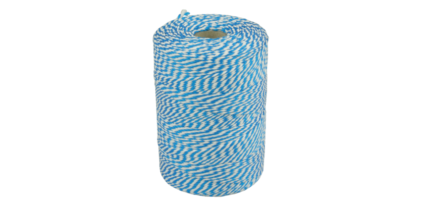 Muller cotton string 50g 45m blue/white