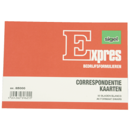 Carte de correspondance Sigel Expres A6 carton ivoire 50 pièces