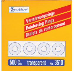 Versterkingsringen Avery 3510 13mm transparant 500 stuks