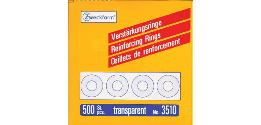 Avery 3510 Reinforcement Rings 13mm Transparent 500 Pieces