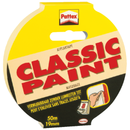 Ruban de masquage Pattex Classic 19mmx50m crème