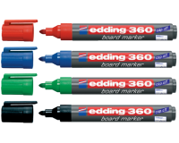 Erasable marker Edding 360 bullet tip 1.5 to 3 mm - Pack of 4