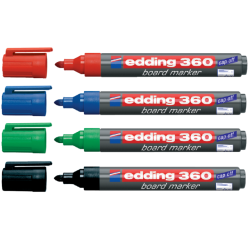 Viltstift edding 360 whiteboard rond 1.5-3mm assorti set à 4 stuks
