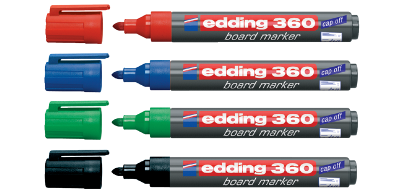 Erasable marker Edding 360 bullet tip 1.5 to 3 mm - Pack of 4