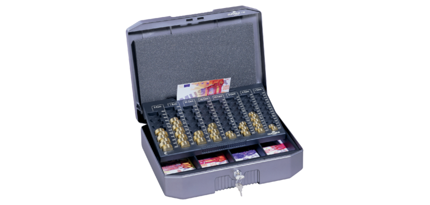 Coffret caisse Durable 352x120x276mm gris foncé