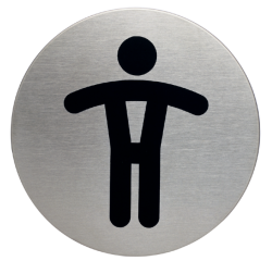 Infobord pictogram Durable 4905 wc heren rond 83mm