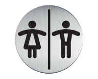 Infobord pictogram Durable 4920 toileten D/H rond 83mm