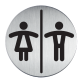 Infobord pictogram Durable 4920 toileten D/H rond 83Mm