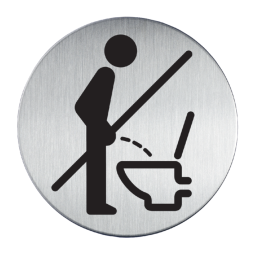 Infobord pictogram Durable 4921 verboden Staand urineren