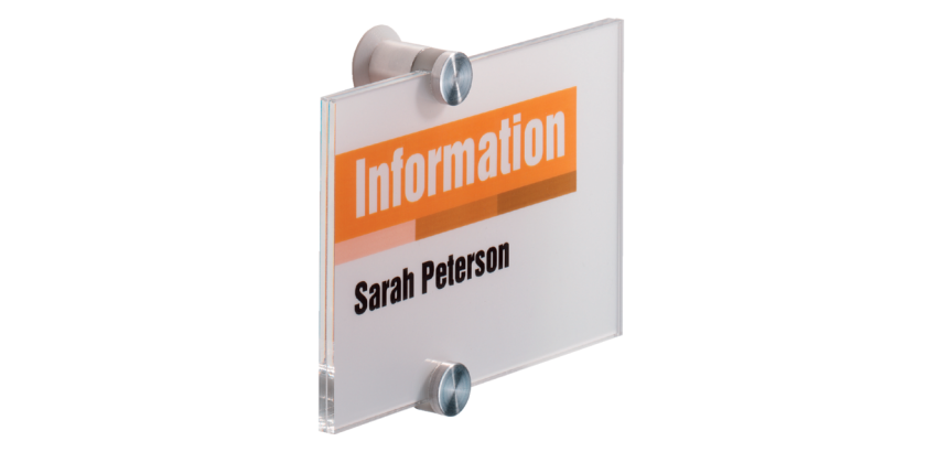 Plaque de porte Durable Crystal Sign 4821 148x105mm