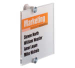 Plaque de porte Durable Crystal Sign 4822 148x148mm