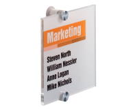 Plaque de porte Durable Crystal Sign 4822 148x148mm