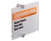 Plaque de porte Durable Crystal Sign 4823 210x148mm