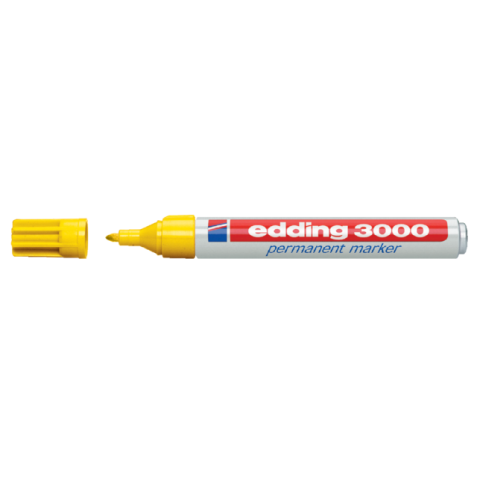 Viltstift edding 3000 rond 1.5-3mm geel