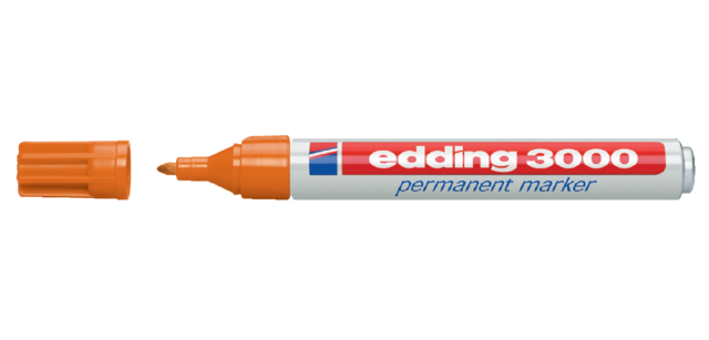 Marqueur edding 3000 ogive 1,5-3mm orange