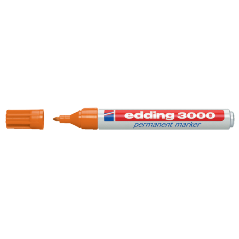 Marqueur edding 3000 Pointe ogive 1,5-3mm orange