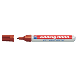 Marqueur edding 3000 Pointe ogive 1,5-3mm marron