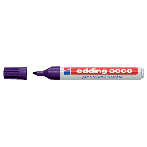 Marqueur edding 3000 Pointe ogive 1,5-3mm violet