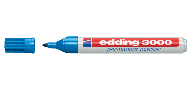Edding 3000 marker chisel 1.5-3mm sky blue