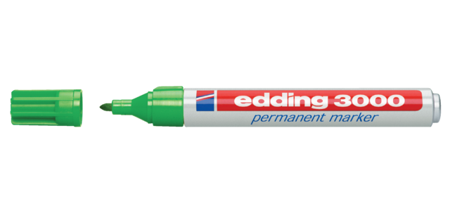 edding 3000 bullet tip marker 1.5-3mm light green