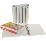 Classeur panorama Esselte A4 4 anneaux méc-D 20mm PP blanc