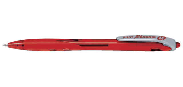 Stylo bille PILOT Begreen Rexgrip Medium rouge