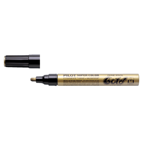 Viltstift PILOT Super Color lakmarker medium goud