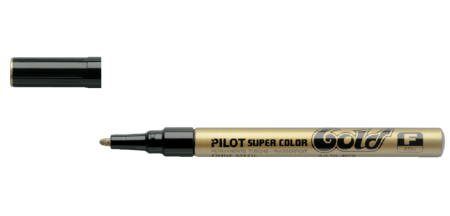 Marqueur peinture PILOT Super Color ogive Fin or