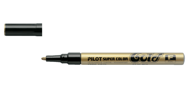 Viltstift PILOT Super Color lakmarker fijn goud