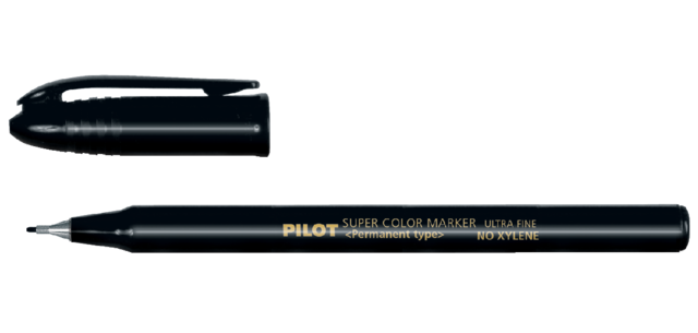 Marqueur PILOT Super Color Scan Ultra Fin noir