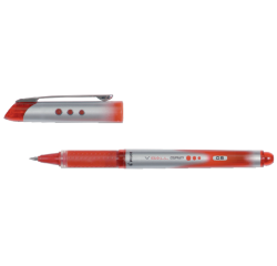 Rollerpen PILOT V-Ball Grip fijn rood