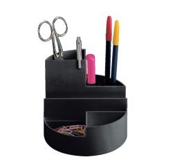 Organiseur MAULrundbox 7 compartiments Ø140x125mm noir