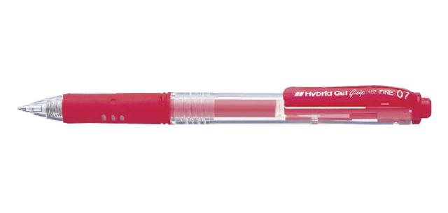 Pentel K157 Medium Gel Ink Pen, red