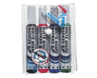 Pentel Maxiflo Whiteboard Marker MWL5M Bullet 3mm Assorted 4 Pieces